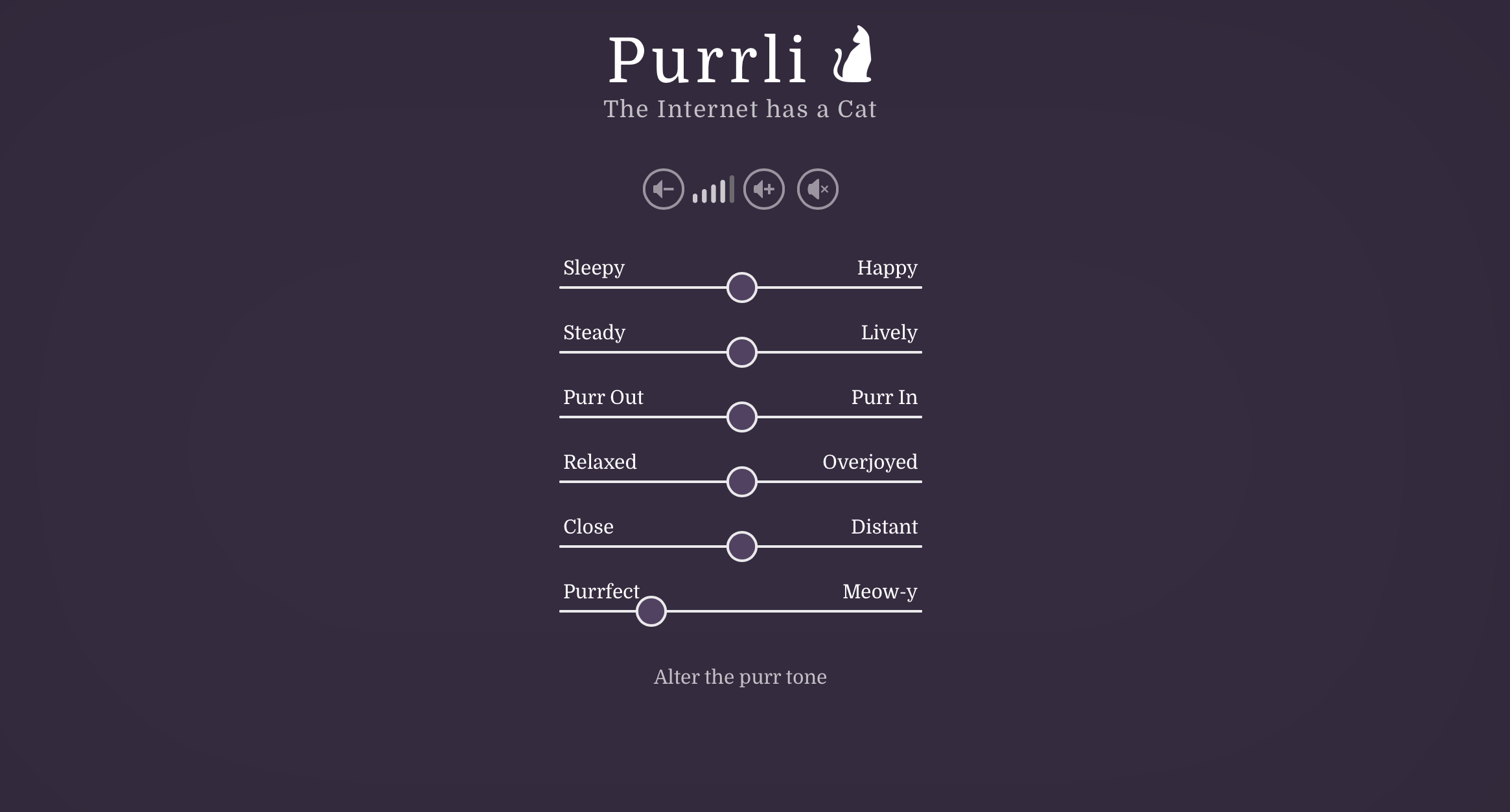 Purrli.com "The Internet's Cat," Lets You Generate Your Very Own Cat Purr