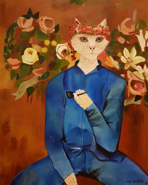 "Catçon á la pipe" by Sol Felpeto